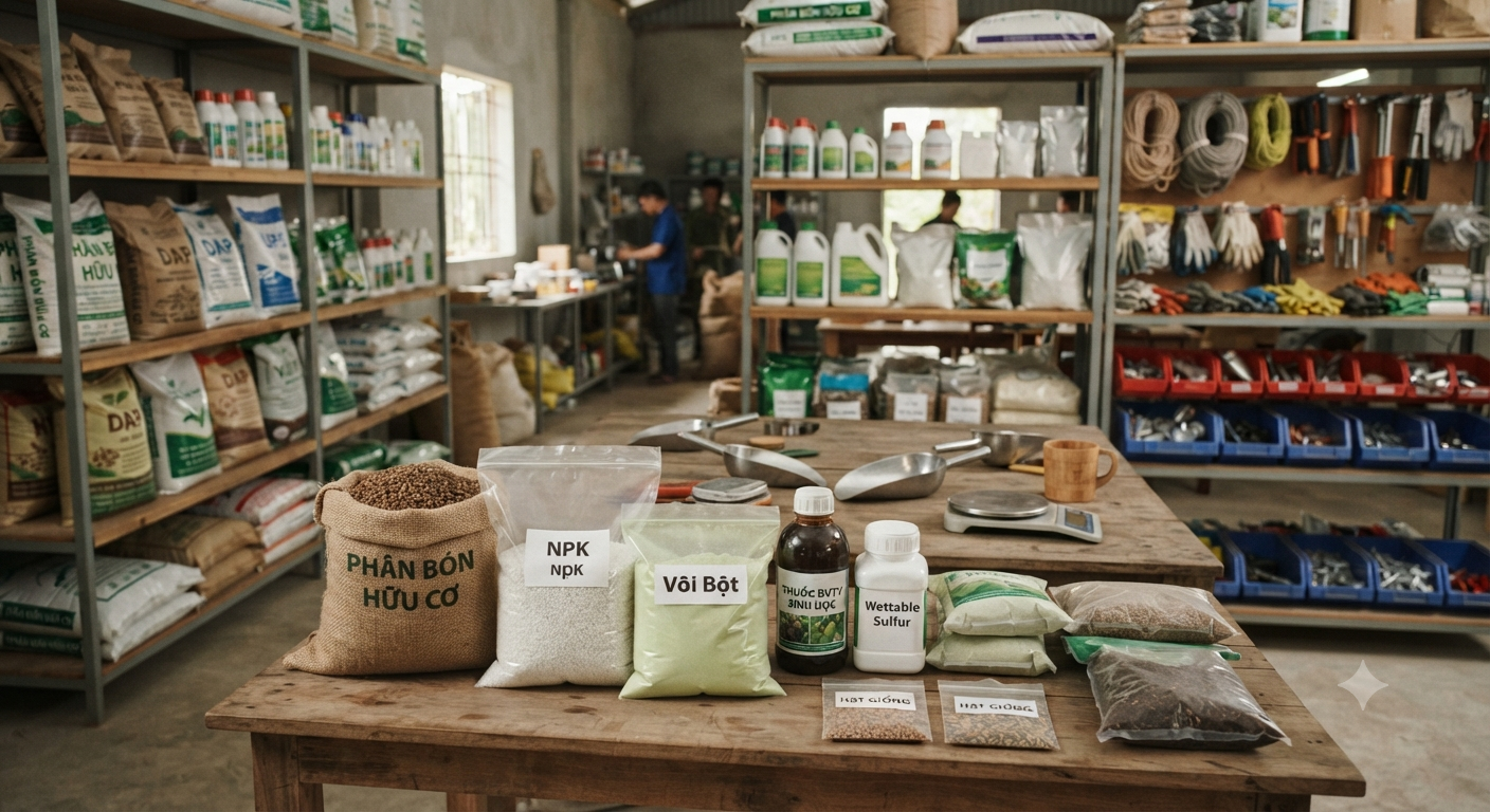 Các loại nguyên liệu chính cần có