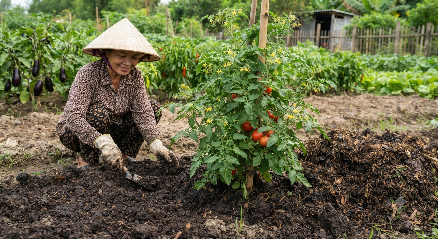 Lợi ích vượt trội của phân hữu cơ ủ từ Trichoderma
